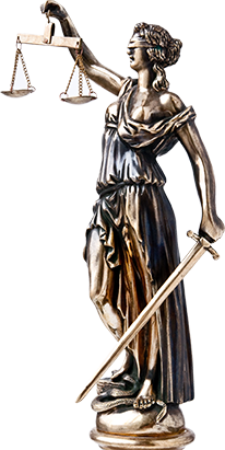 A statue of Lady Justice